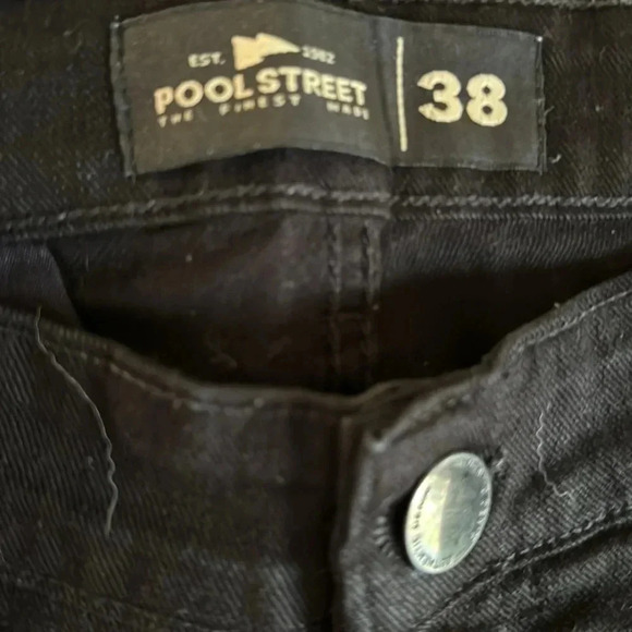 POOL STREET size 38 black cargo pants - Picture 4 of 5